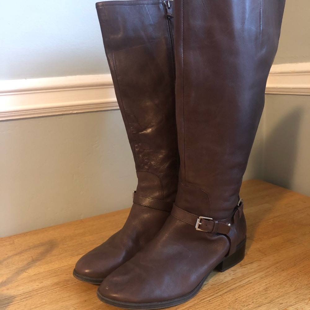 Ralph Lauren Wide-Calf Riding Boots